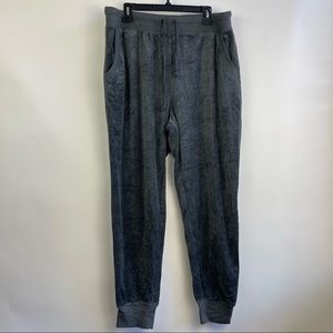 Fashion Nova Charcoal Velour Joggers Size 2X